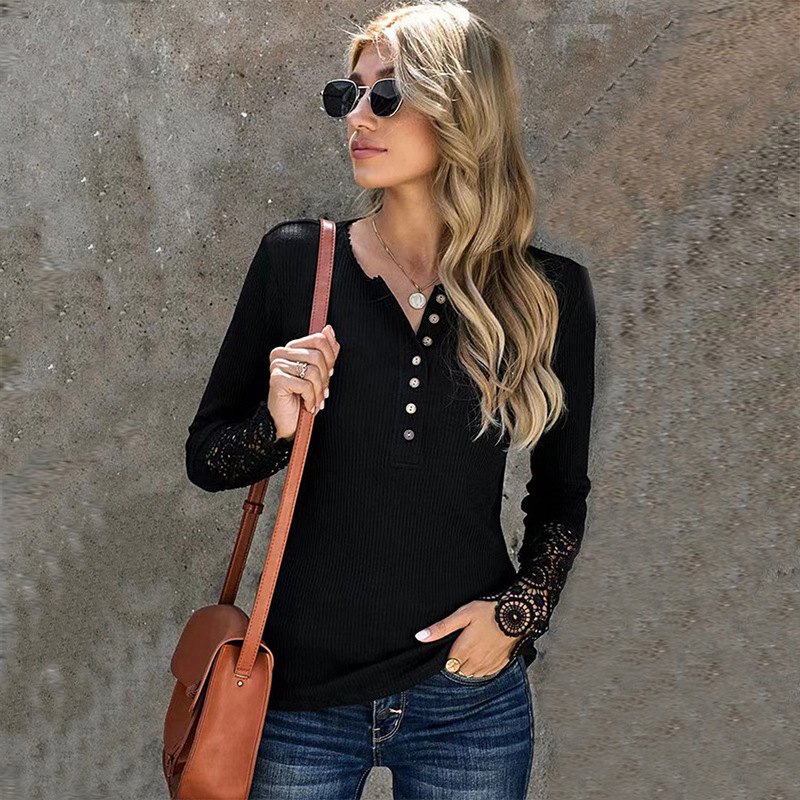 亚马逊跨境休闲女士针织衫春秋季修身显瘦收腰时尚镂空设计感长袖